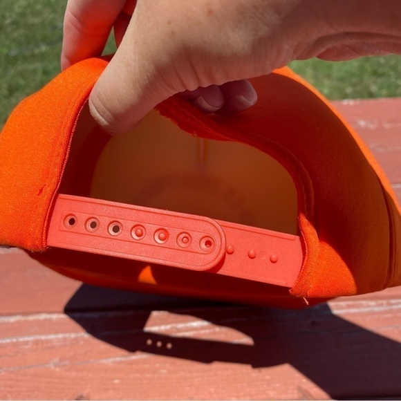 Jo-Le Equipment Vintage Trucker Hat Mesh Snap Back Orange Slatington - Picture 7 of 11